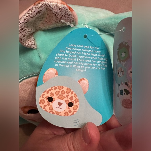 Kellytoy Lexie the Cheetah Stingray Squishmallow Costume Squad Plush Stuffed Toy - Picture 10 of 11